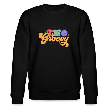Zwei Groovy Gardeners Blühen Auf - Freizeit Mit - Stanley/Stella Unisex Bio-Sweatshirt CHANGER  - Schwarz - Vorne - Nik (191cm) & Marisol (170cm)