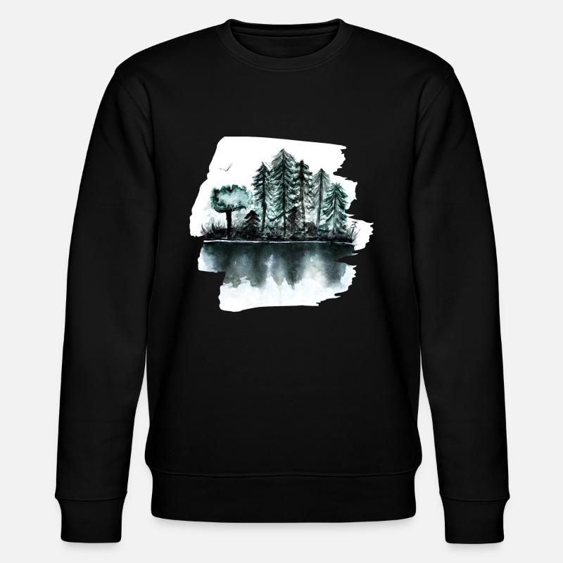 forêt - Sweat bio CHANGER Stanley/Stella Unisexe - noir