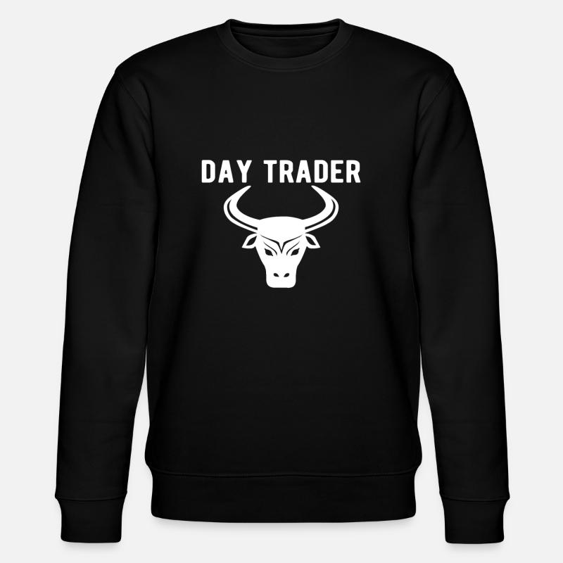 RYNEK GIEŁDOWY / PODMIOT FOREX: Day Trader - Ekologiczna bluza unisex Stanley/Stella CHANGER  - czarny