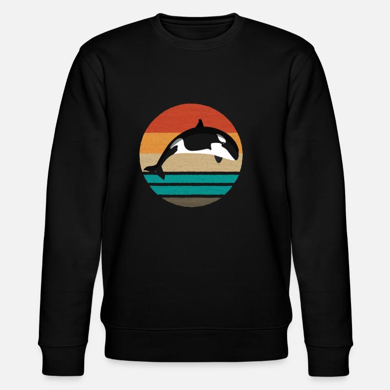 Orca Killer Whale Ocean - Sweat bio CHANGER Stanley/Stella Unisexe - noir