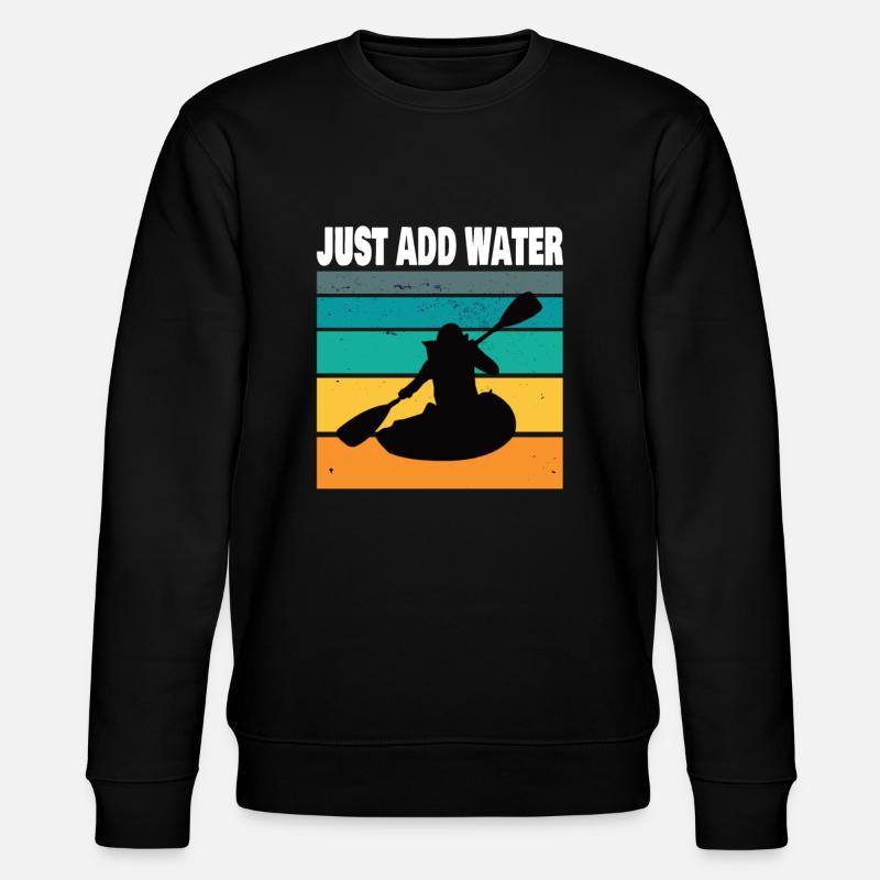 Kajak Kajakfahrer Paddelboot Geschenkidee - Stanley/Stella Unisex Bio-Sweatshirt CHANGER  - Schwarz