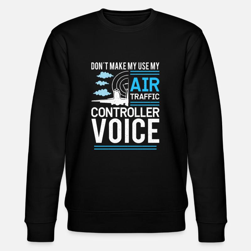 Air Traffic Controller Flight Service - Stanley/Stella CHANGER Unisex Organic Sweatshirt - black
