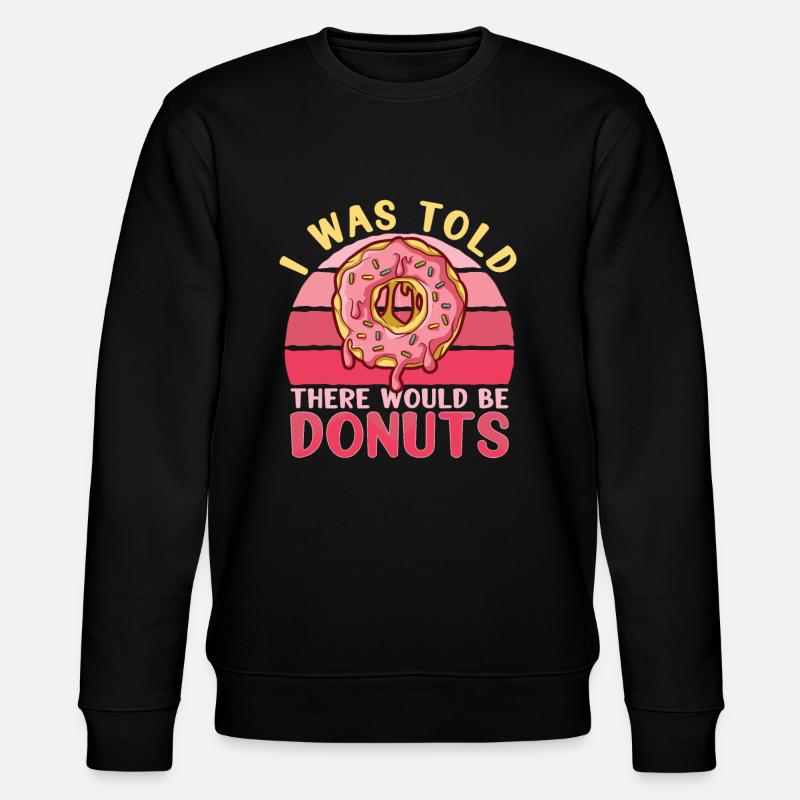 Donut Doughnut Baking Cake Baker - Stanley/Stella Unisex Bio-Sweatshirt CHANGER  - Schwarz