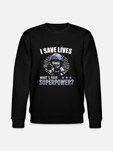 Police Cop Officer Police Office - Stanley/Stella CHANGER Unisex Organic Sweatshirt - black
