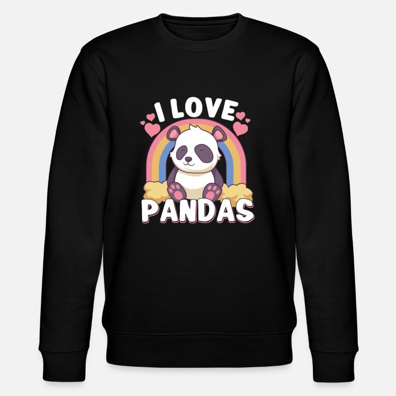 Pandabear Panda Bambou Faune Chine - Sweat bio CHANGER Stanley/Stella Unisexe - noir