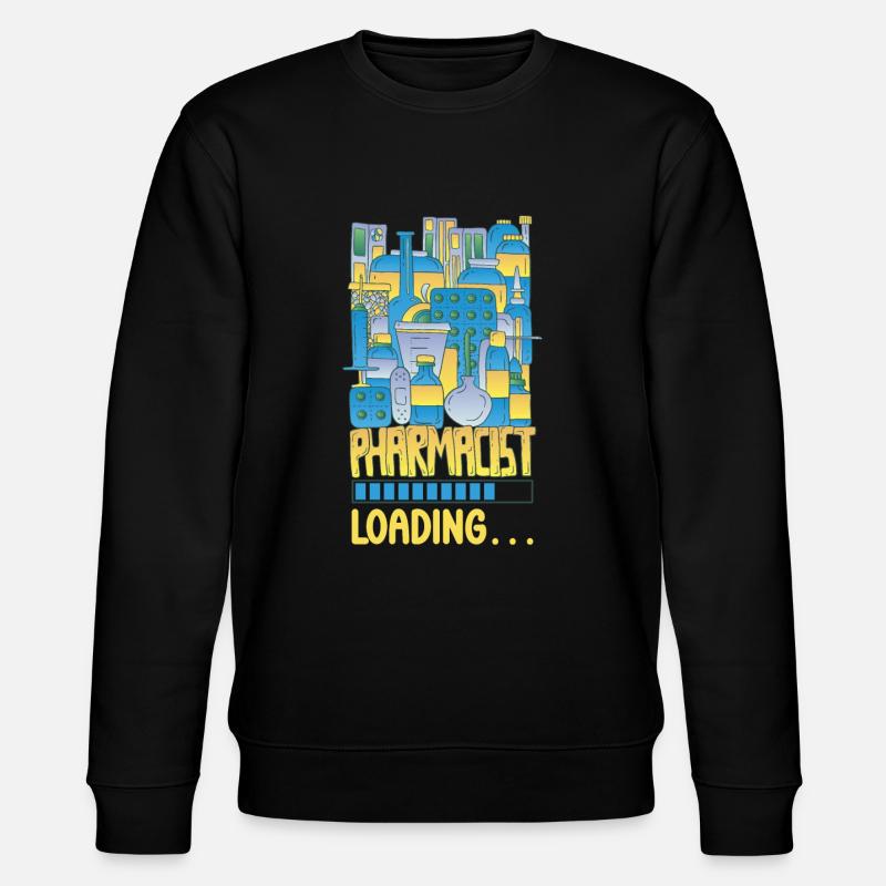 Funny pharmacist-pharmacy-technician-pharmacy - Stanley/Stella CHANGER Unisex Organic Sweatshirt - black