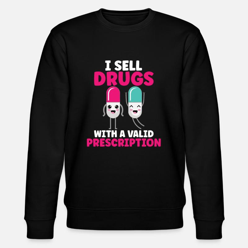Funny pharmacist-pharmacy-technician-pharmacy - Stanley/Stella CHANGER Unisex Organic Sweatshirt - black