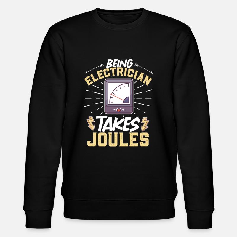 Electrician Electrical Engineer Lineman Electrical - Stanley/Stella Unisex Bio-Sweatshirt CHANGER  - Schwarz