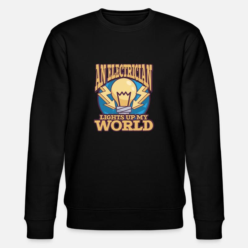 Electrician Electrical Engineer Lineman Electrical - Stanley/Stella Unisex Bio-Sweatshirt CHANGER  - Schwarz