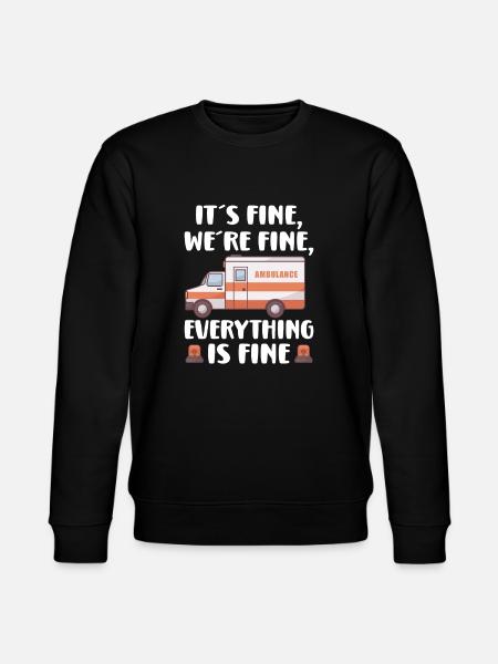 Paramedic First Responder Ambulance Driver - Stanley/Stella CHANGER Unisex Organic Sweatshirt - black