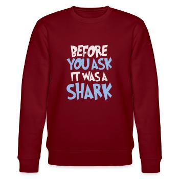 Leg Amputee Assembly Required - Stanley/Stella CHANGER Unisex Organic Sweatshirt - burgundy - Front - Nik (191cm) & Marisol (170cm)