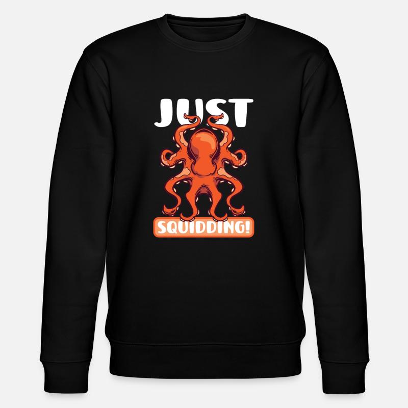 Squid Lovers Octopus Funny - Stanley/Stella CHANGER Unisex Organic Sweatshirt - black