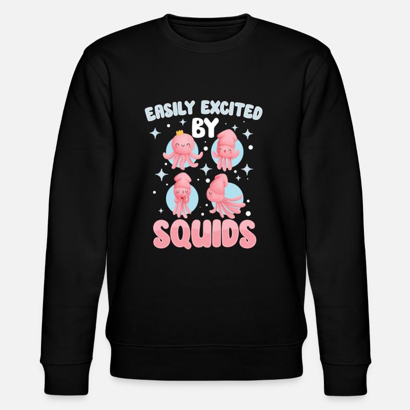 Squid Lovers Octopus Funny - Stanley/Stella CHANGER Unisex Organic Sweatshirt - black