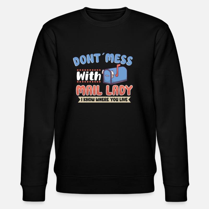 Postman Postlady Postman Post - Stanley/Stella CHANGER Unisex Organic Sweatshirt - black
