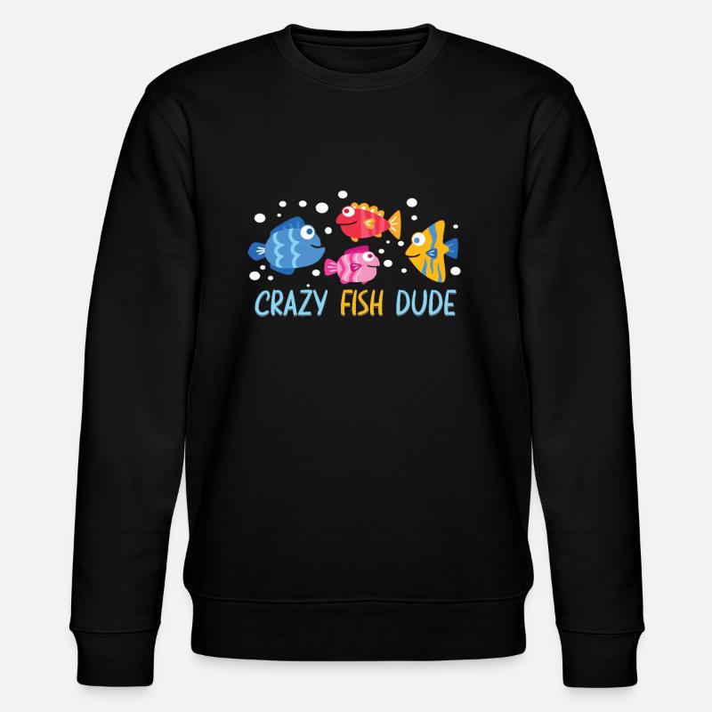 Aquaristik Aquarium Keeper Fishkeeper - Stanley/Stella Unisex Bio-Sweatshirt CHANGER - Schwarz