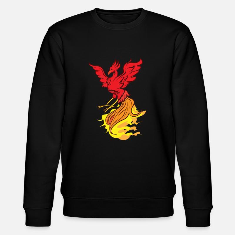 Phoenix Bird Mythical Creatures - Stanley/Stella CHANGER Unisex Organic Sweatshirt - black