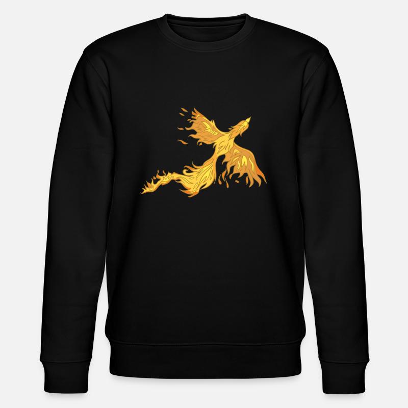 Phoenix Bird Mythical Creatures - Stanley/Stella CHANGER Unisex Organic Sweatshirt - black