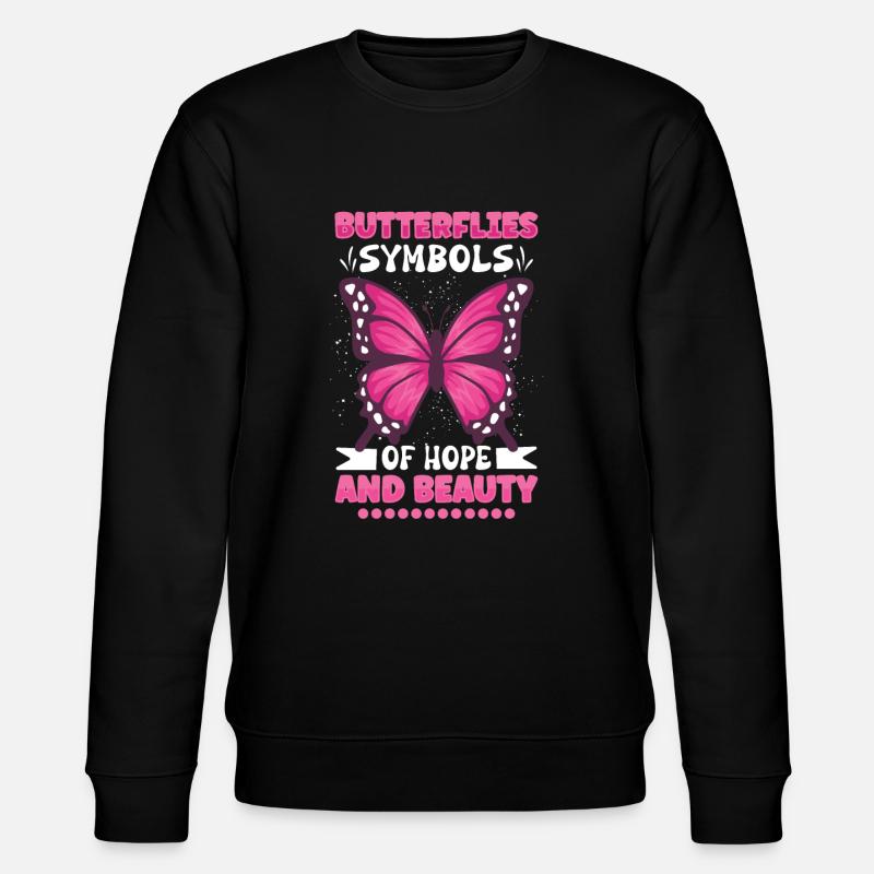 Insecte papillon monarque Monarque Habitat - Sweat bio CHANGER Stanley/Stella Unisexe - noir