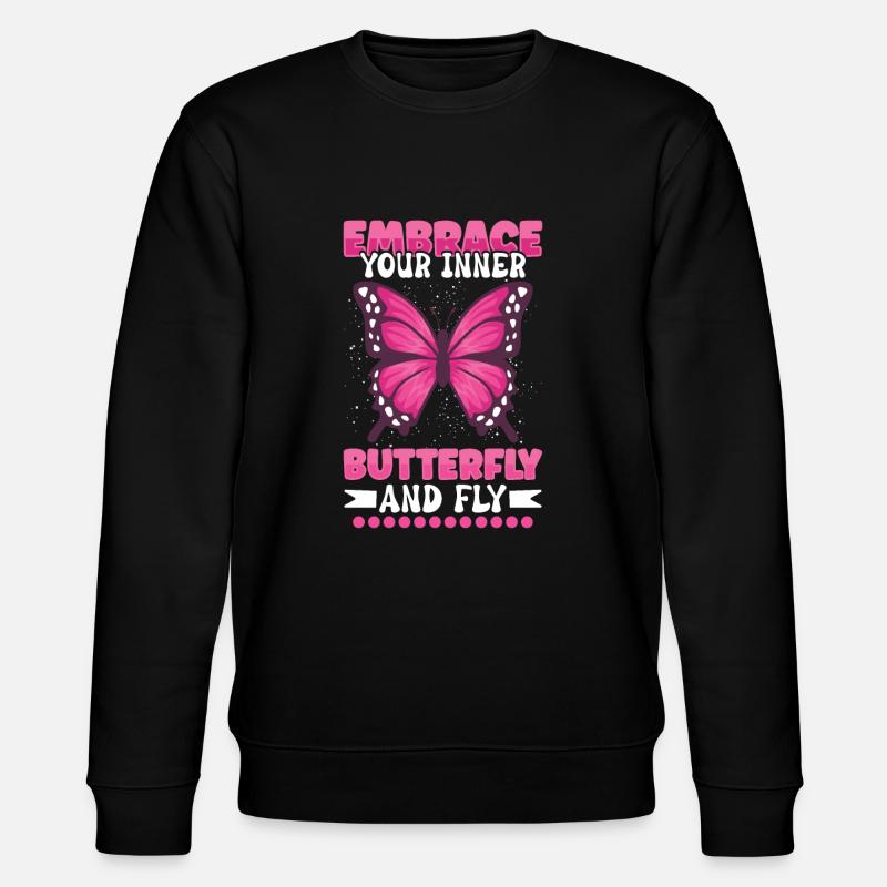 Insecte papillon monarque Monarque Habitat - Sweat bio CHANGER Stanley/Stella Unisexe - noir