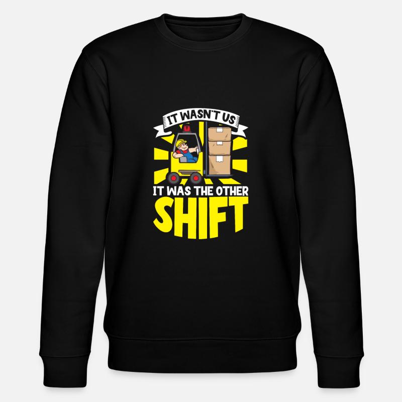 Gabelstaplerfahrer Lager Gabelstapler - Stanley/Stella Unisex Bio-Sweatshirt CHANGER  - Schwarz