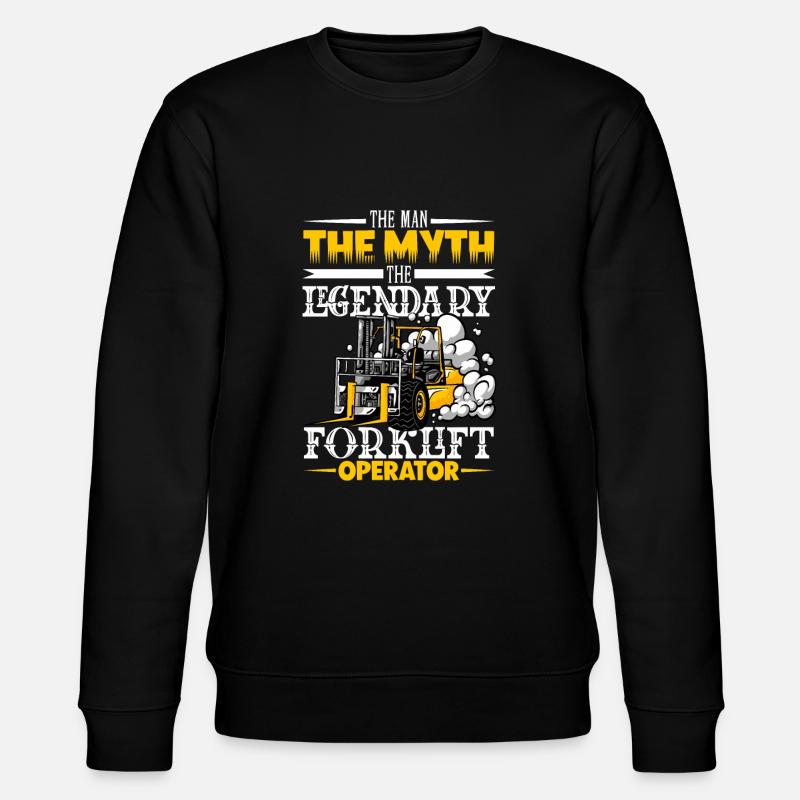 Gabelstaplerfahrer Lager Gabelstapler - Stanley/Stella Unisex Bio-Sweatshirt CHANGER  - Schwarz