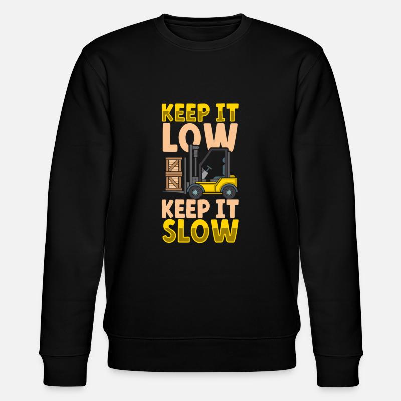 Gabelstaplerfahrer Lager Gabelstapler - Stanley/Stella Unisex Bio-Sweatshirt CHANGER  - Schwarz