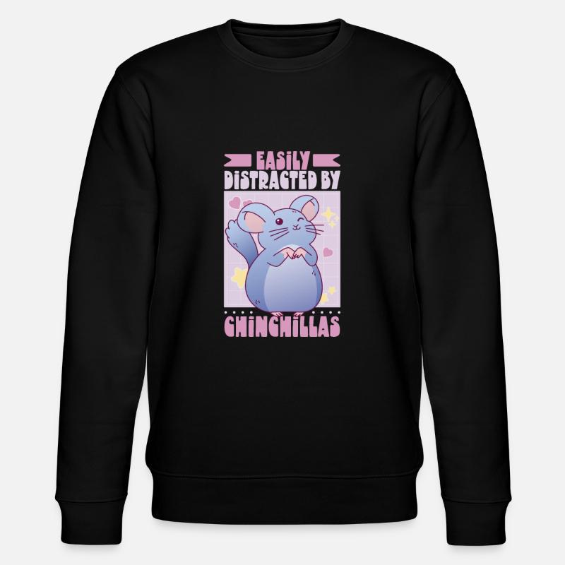 Idée cadeau Chinchilla Lover - Sweat bio CHANGER Stanley/Stella Unisexe - noir