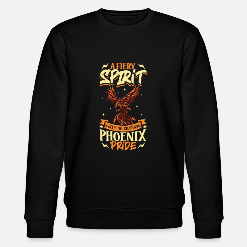 Phoenix Bird Mythical Creatures - Stanley/Stella CHANGER Unisex Organic Sweatshirt - black