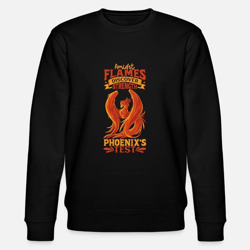 Phoenix Bird Mythical Creatures - Stanley/Stella CHANGER Unisex Organic Sweatshirt - black