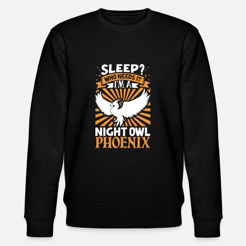 Phönix Vogel Fabelwesen - Stanley/Stella Unisex Bio-Sweatshirt CHANGER  - Schwarz