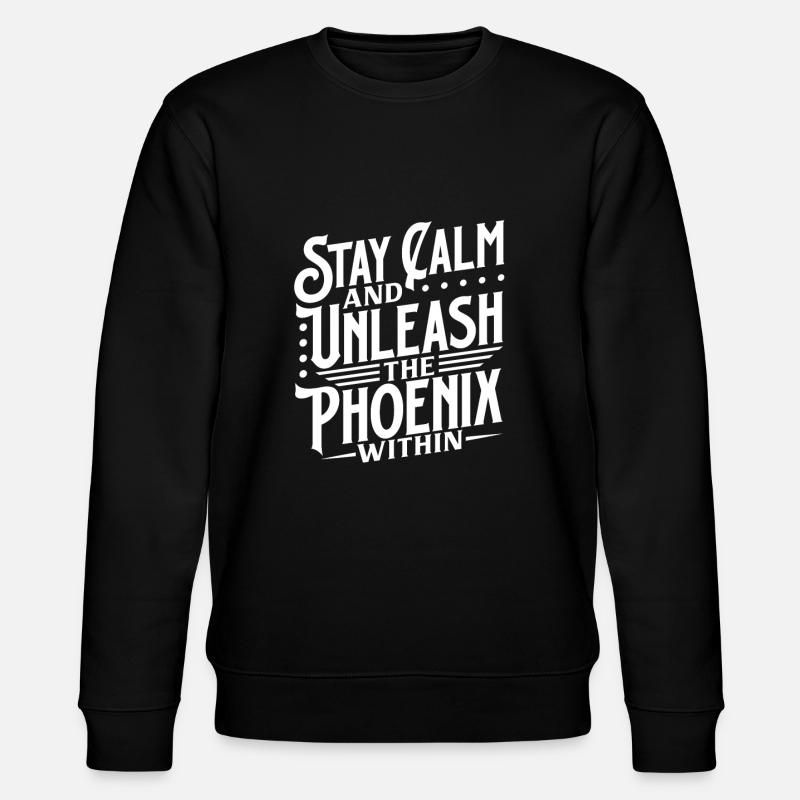 Phoenix Bird Mythical Creatures - Stanley/Stella CHANGER Unisex Organic Sweatshirt - black