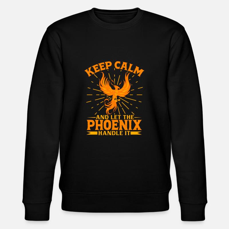 Phoenix Bird Mythical Creatures - Stanley/Stella CHANGER Unisex Organic Sweatshirt - black