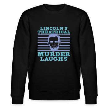 Abraham Lincoln Theate Theatre US History - Stanley/Stella Unisex Bio-Sweatshirt CHANGER  - Schwarz - Vorne - Nik (191cm) & Marisol (170cm)