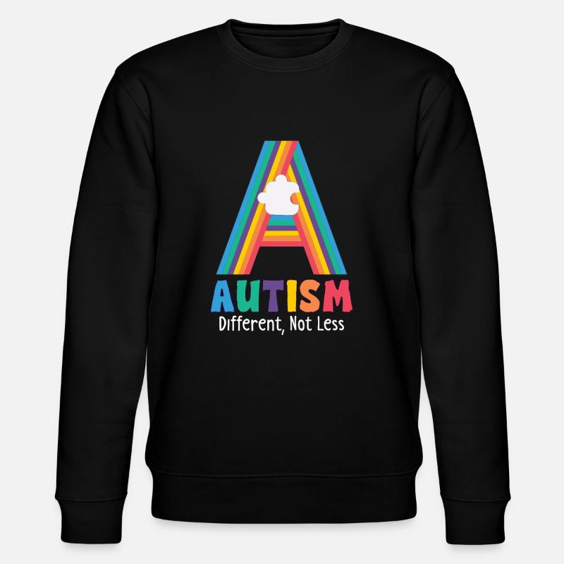 Autismus-bewusstsein Autismus-krankheit - Stanley/Stella Unisex Bio-Sweatshirt CHANGER  - Schwarz