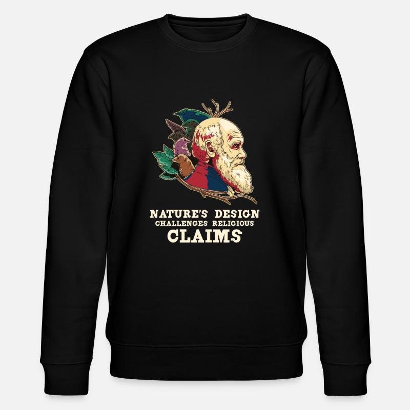 Charles Darwin Athéisme athée - Sweat bio CHANGER Stanley/Stella Unisexe - noir