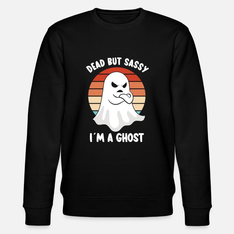 Geisterjäger Lustiger Geist Wütender Geist - Stanley/Stella Unisex Bio-Sweatshirt CHANGER  - Schwarz
