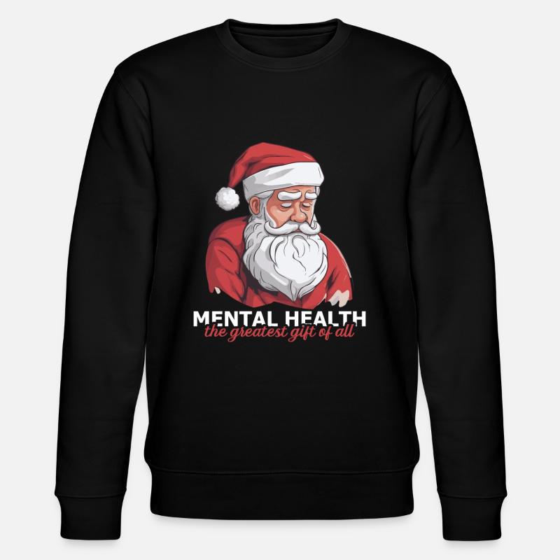 Santé mentale Noël Anti-Noël - Sweat bio CHANGER Stanley/Stella Unisexe - noir