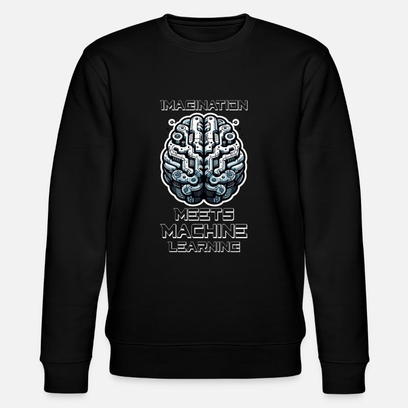 Artificial intelligence, machine learning, data - Stanley/Stella CHANGER Unisex Organic Sweatshirt - black