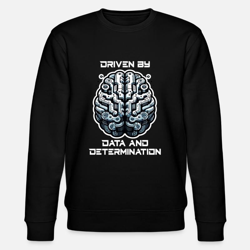 Artificial intelligence, machine learning, data - Stanley/Stella CHANGER Unisex Organic Sweatshirt - black