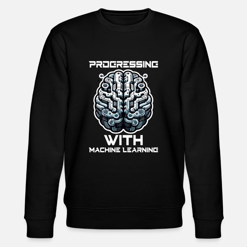 Artificial intelligence, machine learning, data - Stanley/Stella CHANGER Unisex Organic Sweatshirt - black