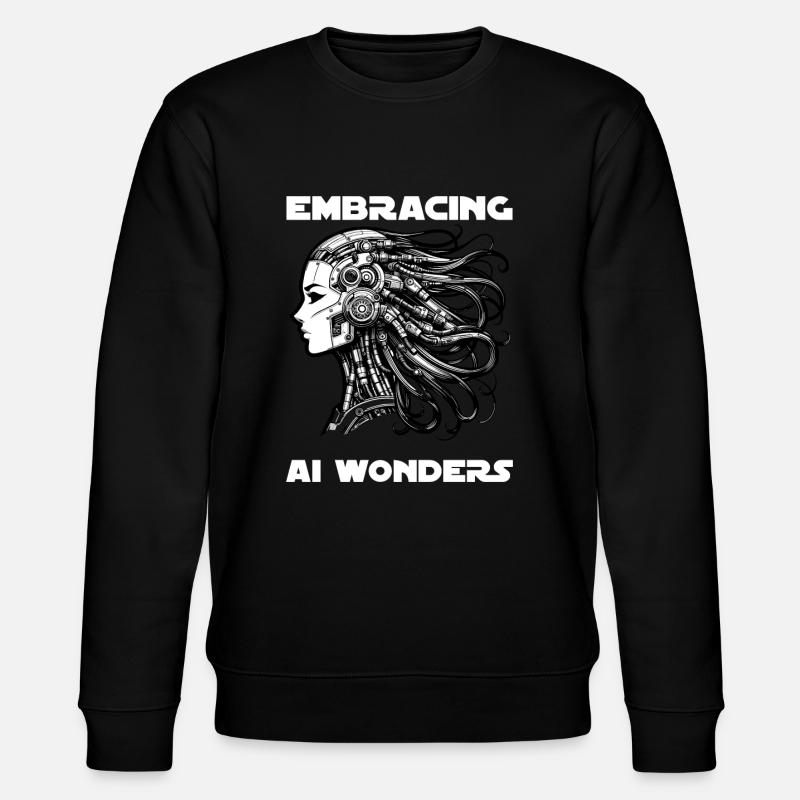 Artificial Intelligence, Machine Learning, Data - Stanley/Stella CHANGER Unisex Organic Sweatshirt - black