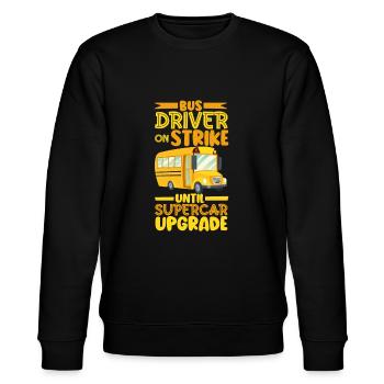 Funny School Bus Driver Appreciation anniversary - Stanley/Stella Unisex Bio-Sweatshirt CHANGER  - Schwarz - Vorne - Nik (191cm) & Marisol (170cm)