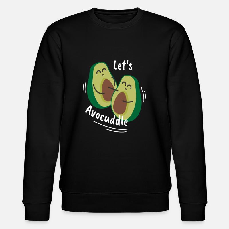 Lets Avocuddle Avocado Kuscheln Süß - Stanley/Stella Unisex Bio-Sweatshirt CHANGER - Schwarz