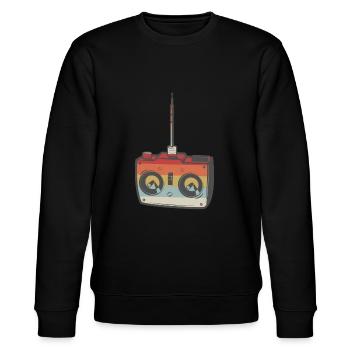 Fernsteuerung RC Car Modellauto Retro - Stanley/Stella Unisex Bio-Sweatshirt CHANGER  - Schwarz - Vorne - Nik (191cm) & Marisol (170cm)