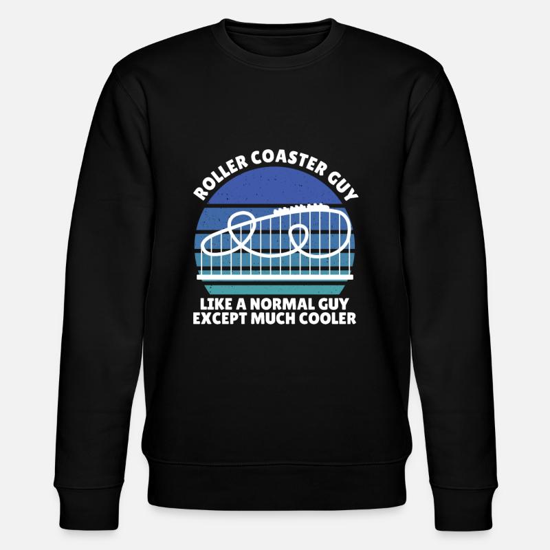 roller coaster guy - Stanley/Stella Unisex Bio-Sweatshirt CHANGER  - Schwarz