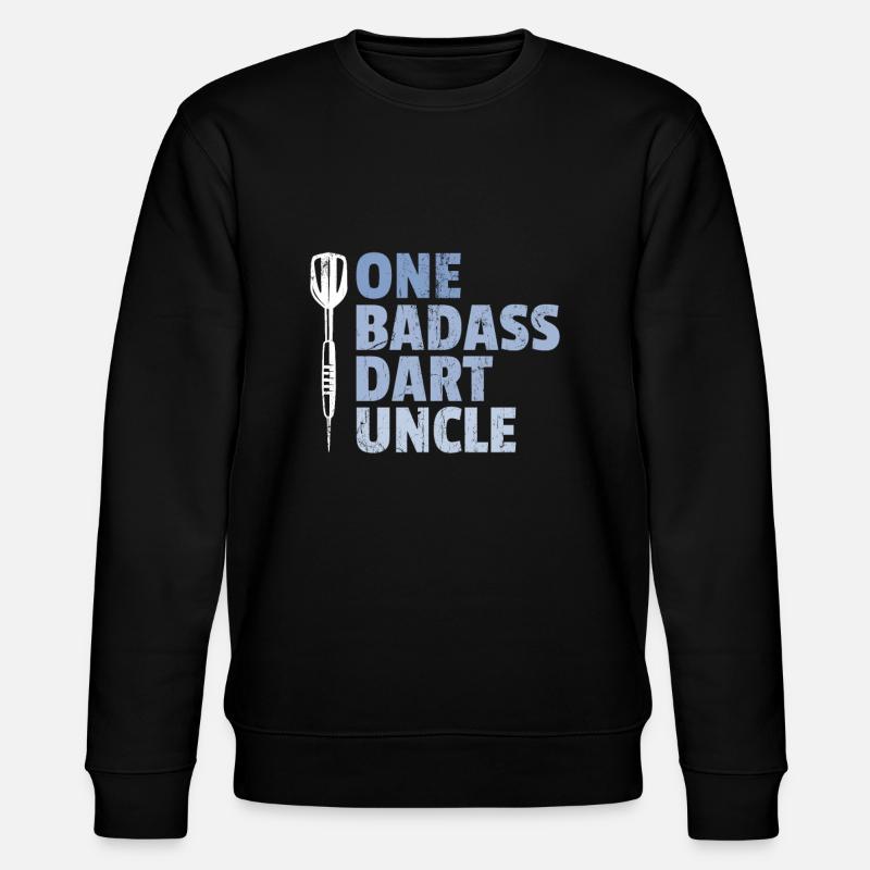 one badass dart uncle - Stanley/Stella Unisex Bio-Sweatshirt CHANGER  - Schwarz
