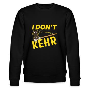 I Dont Kehr Denglisch Denglish - Stanley/Stella Unisex Bio-Sweatshirt CHANGER  - Schwarz - Vorne - Nik (191cm) & Marisol (170cm)