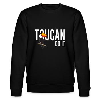 Toucan Do It Tukan Forêt Tropicale - Sweat bio CHANGER Stanley/Stella Unisexe - noir - Devant - Nik (191cm) & Marisol (170cm)