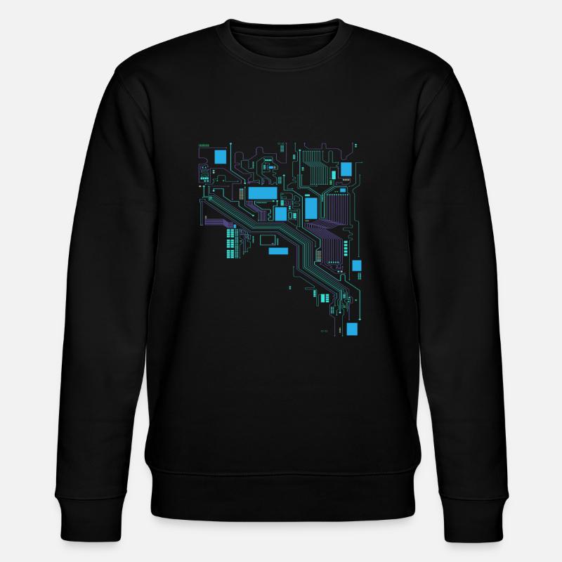 Computer Cpu Informatiker Hacker - Stanley/Stella Unisex Bio-Sweatshirt CHANGER - Schwarz