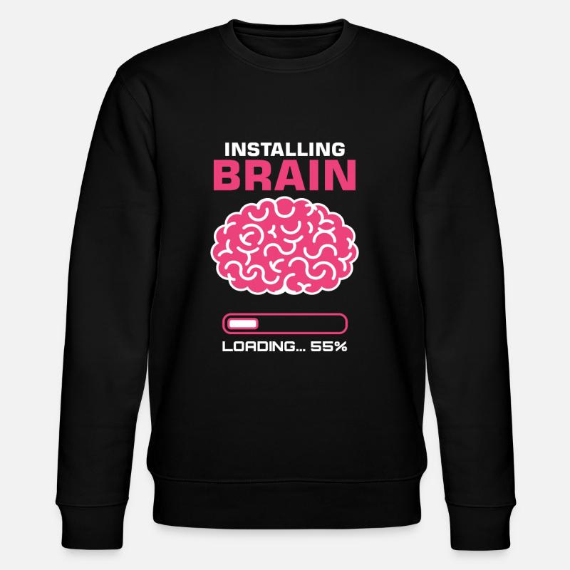 Installing Brain Gehirn Wissenschaft - Stanley/Stella Unisex Bio-Sweatshirt CHANGER  - Schwarz